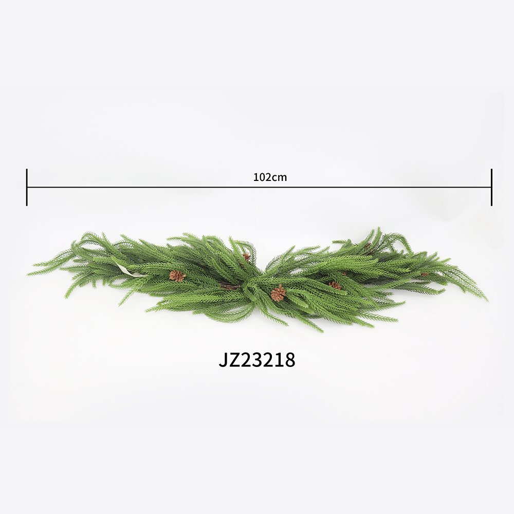 High quality simulated horn pine stem Christmas Norfolk leaves artificial plants decorative flowers, wreaths and plants