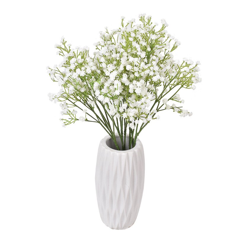 Real Touch Baby's Breath Flower Faux Silicone Plant Artificial Gypsophila for Wedding Home Hotel Party Decoration