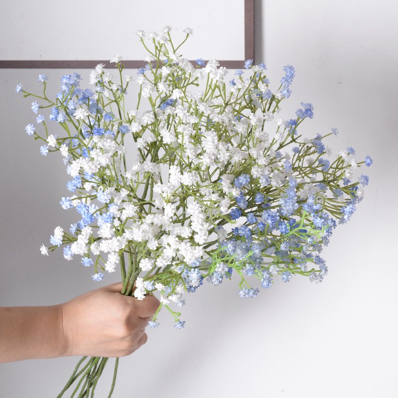 Real Touch Baby's Breath Flower Faux Silicone Plant Artificial Gypsophila for Wedding Home Hotel Party Decoration