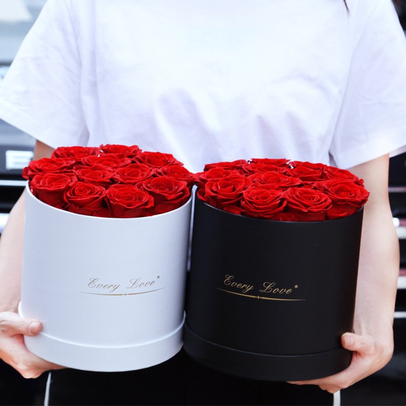Hot selling real natural rose 24K gold plated red roses preserved flower small size preserved rose flower