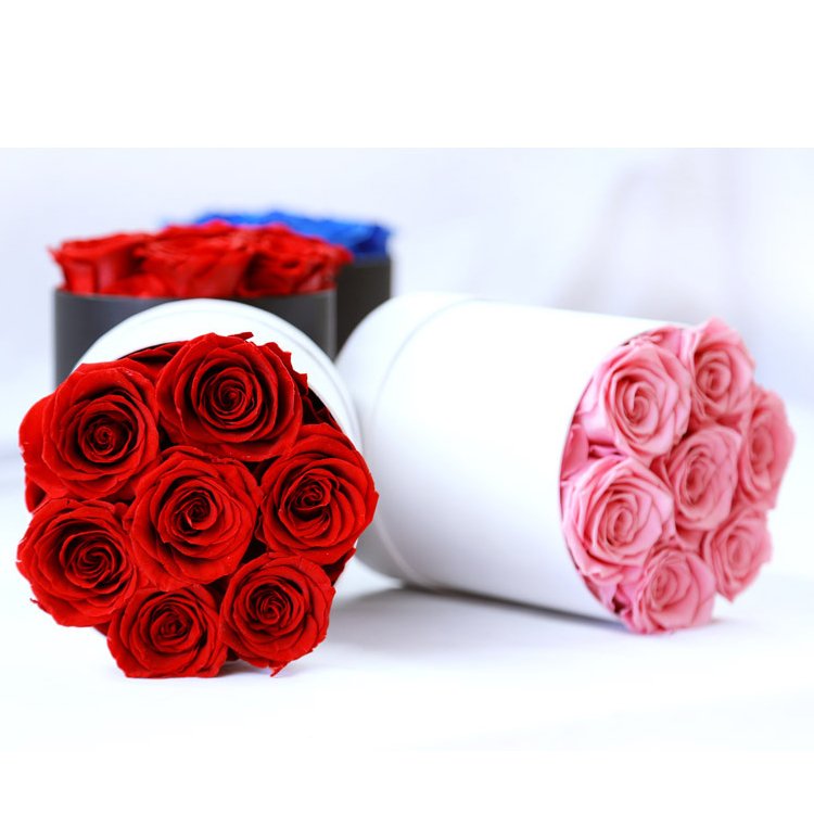 Hot selling real natural rose 24K gold plated red roses preserved flower small size preserved rose flower