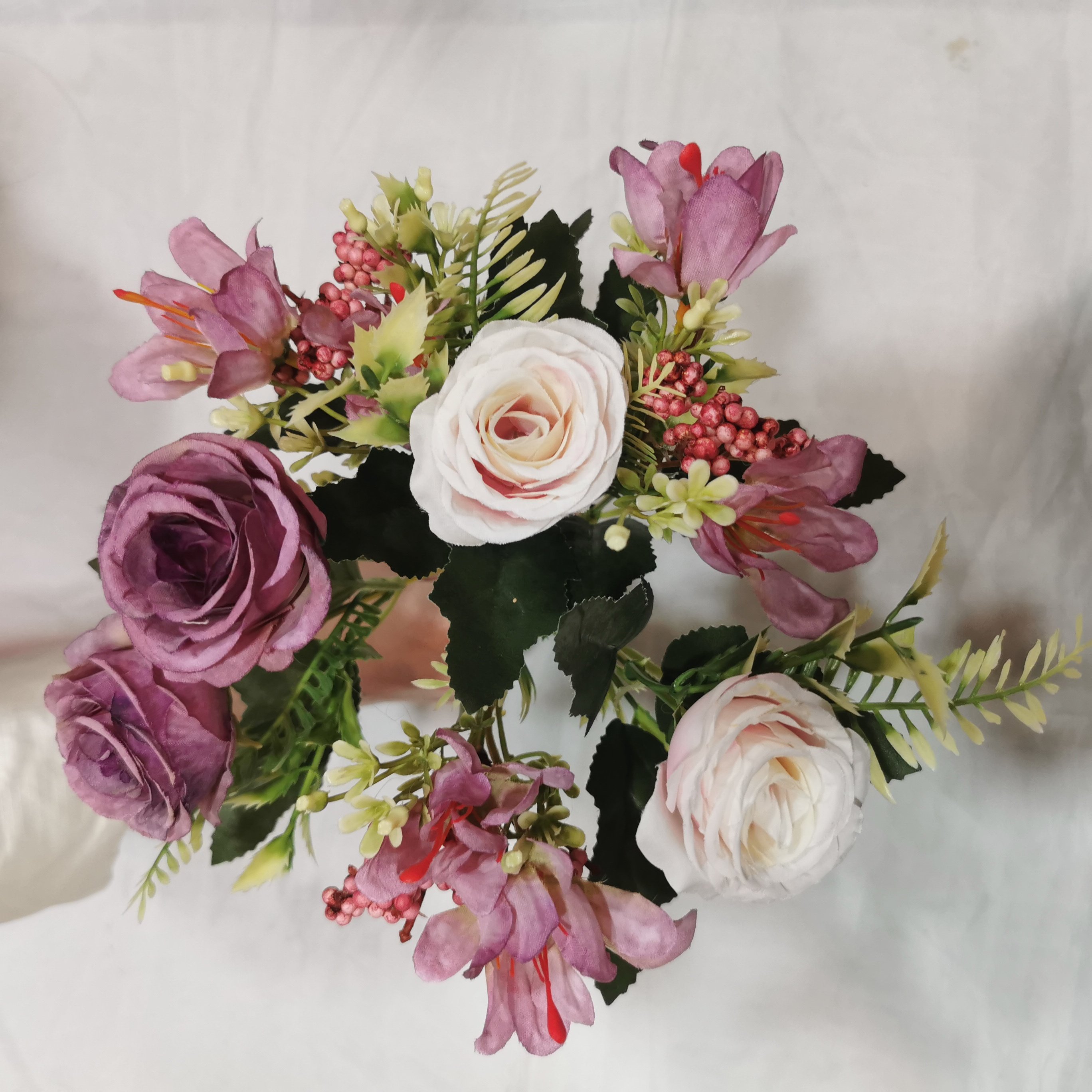 QIDA CJ23133 7 head silk flowers preserved flowers plants for Home Wedding Decorative Flowers Hot Sale 23241