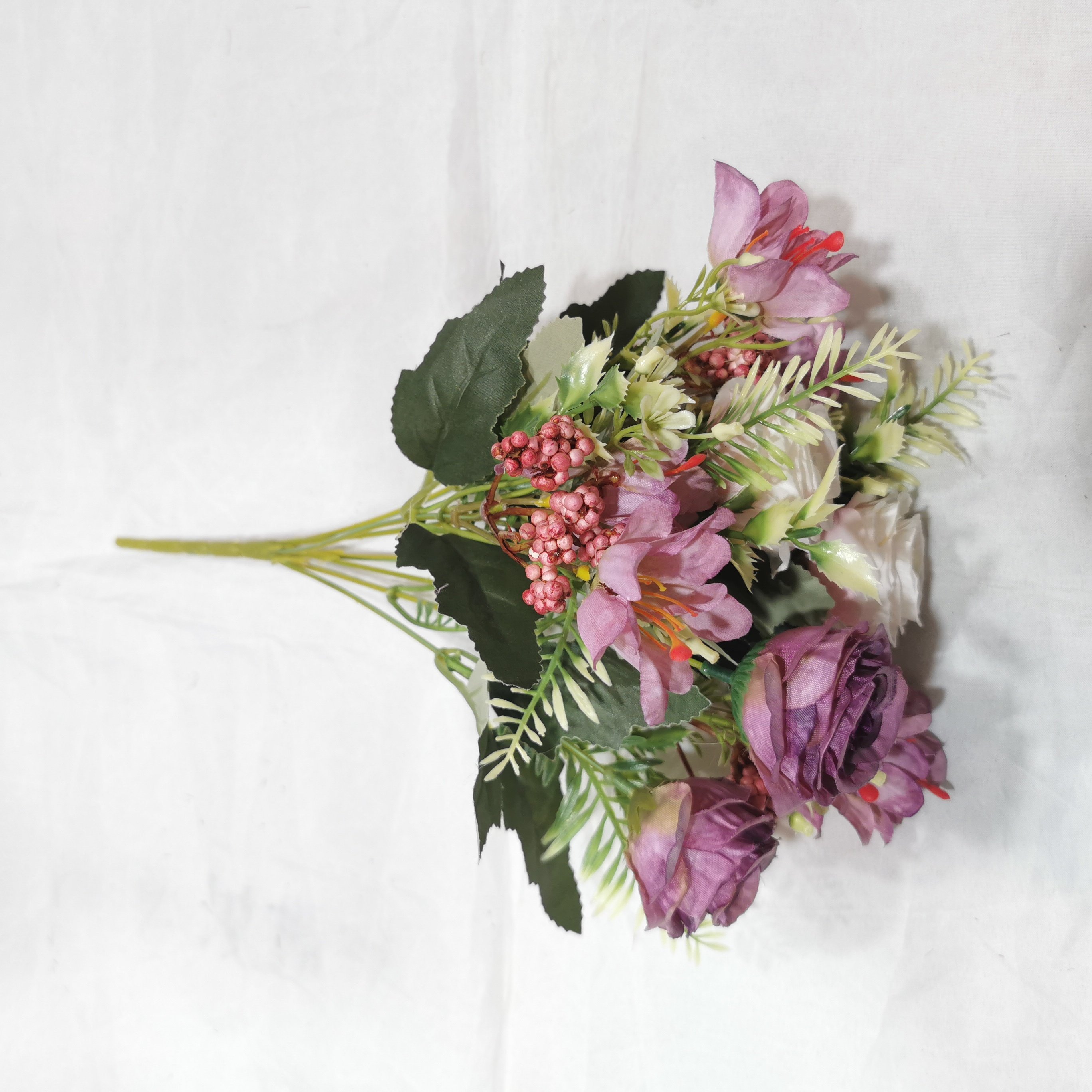 QIDA CJ23133 7 head silk flowers preserved flowers plants for Home Wedding Decorative Flowers Hot Sale 23241