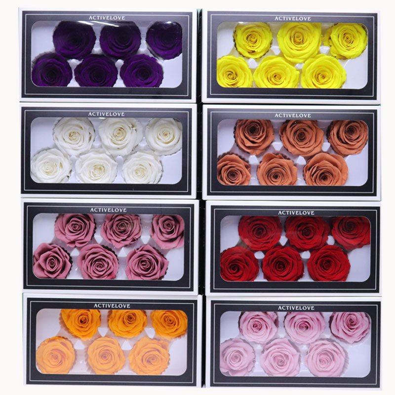 4-5 cm Best Real Natural Eternal Forever Immortal Flower Grade B Rose Buds Everlasting Preserved Roses For Flower Arrangement