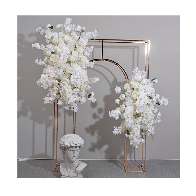 wholesale hot babys breath artificial flower table runner floor flower row wedding arch decoration road guide