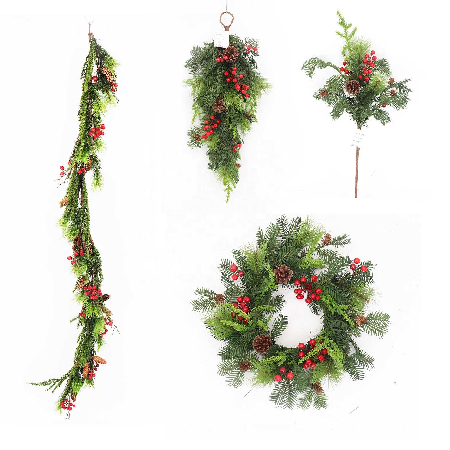 2024 Hot Selling Customizable Preserved Flowers Plants Festive Artificial Wreaths Decorative Flowers Various artificial flower