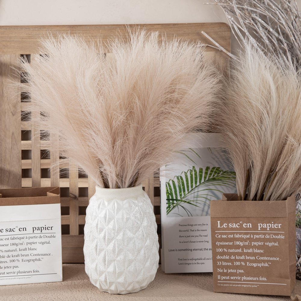 Hot Selling Boho Decor Artificial Large Pampas Grass Simulation Pampas Grass For Wedding Home Garden party Decoration
