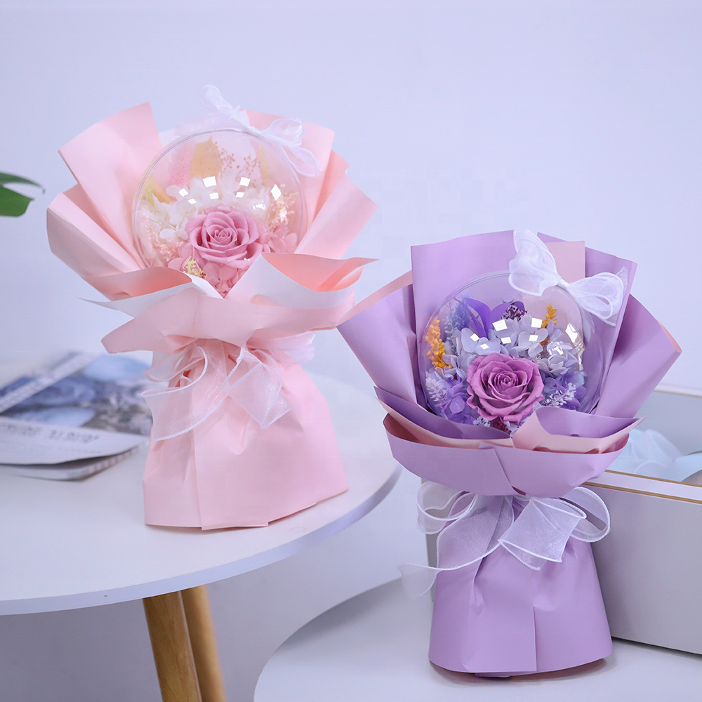 Wholesale Dried Preserved flower Bouquet Gift Sets For Women Decorations For Events Party Supplies Bouquets Of Preserved Flowers