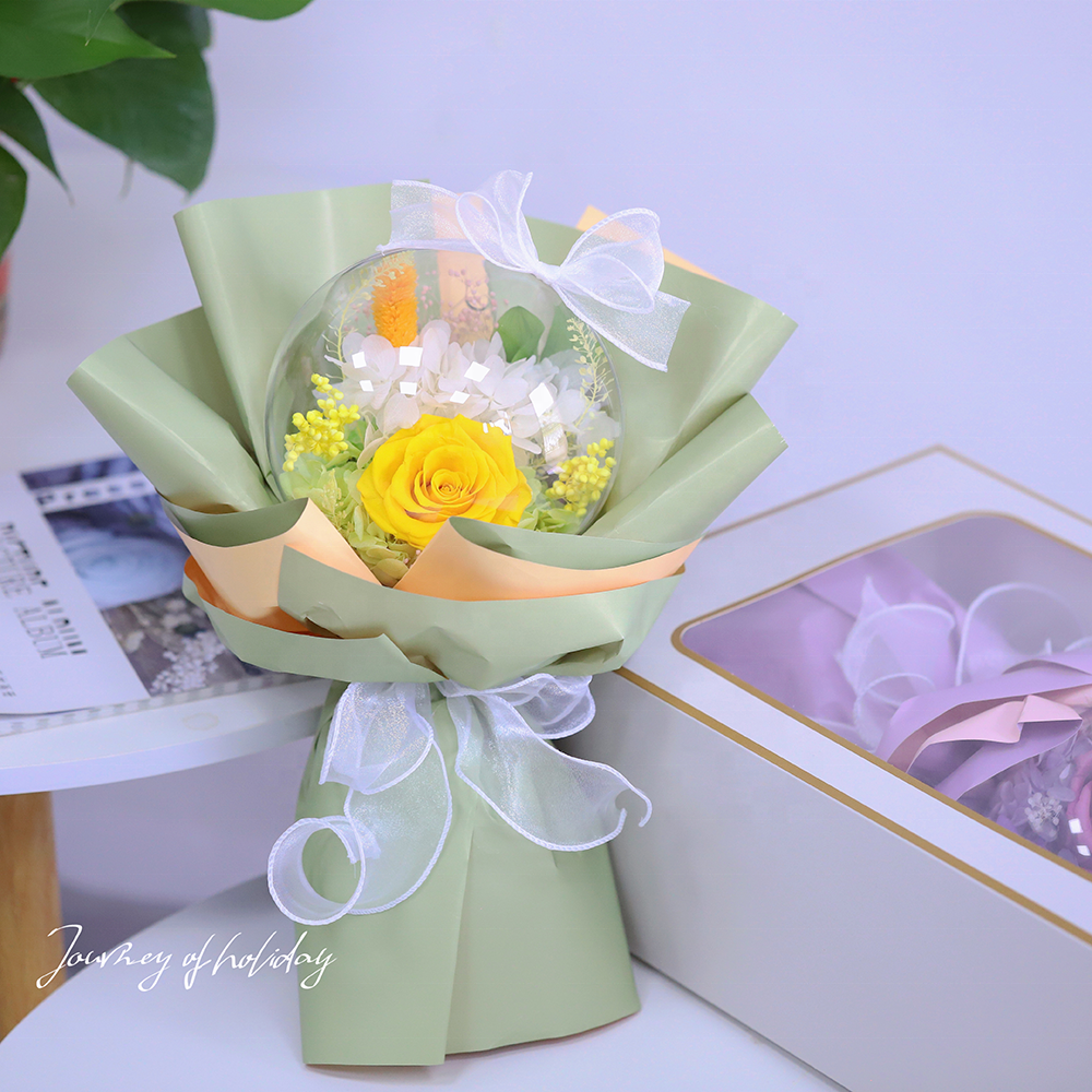 Wholesale Dried Preserved flower Bouquet Gift Sets For Women Decorations For Events Party Supplies Bouquets Of Preserved Flowers