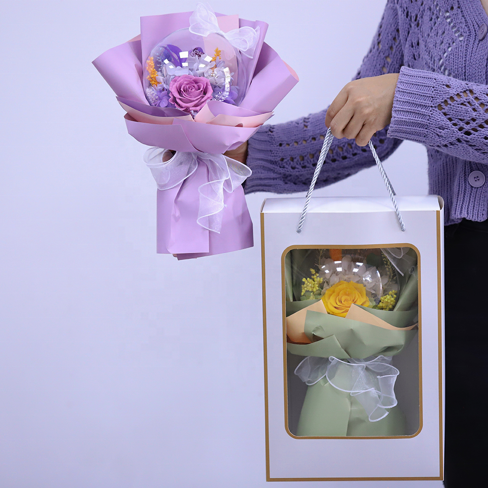 Wholesale Dried Preserved flower Bouquet Gift Sets For Women Decorations For Events Party Supplies Bouquets Of Preserved Flowers
