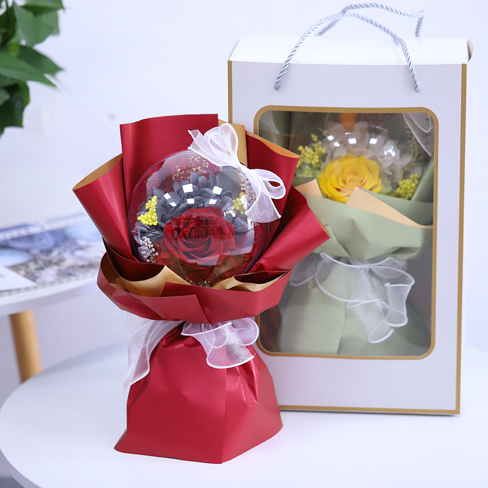 Wholesale Dried Preserved flower Bouquet Gift Sets For Women Decorations For Events Party Supplies Bouquets Of Preserved Flowers