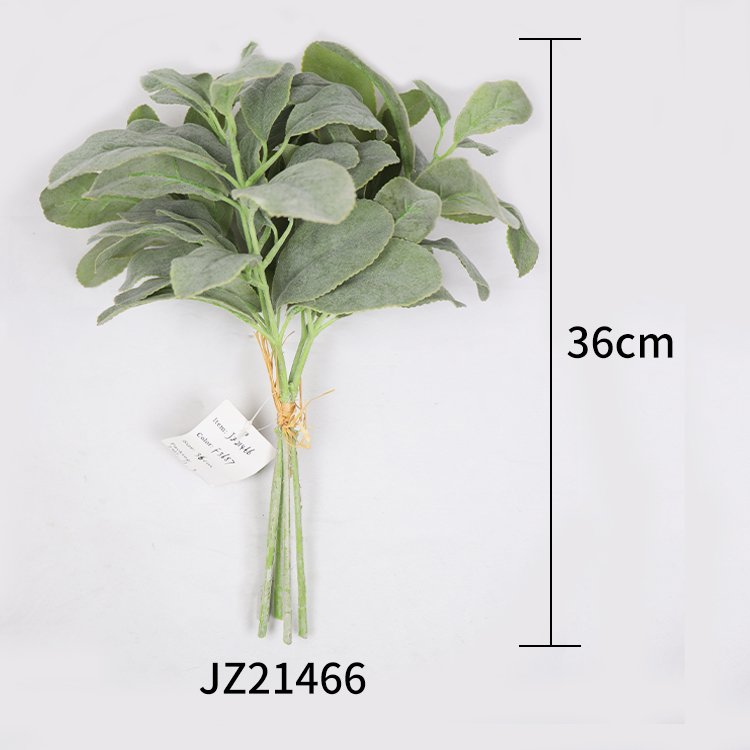 High Quality 36cm 5 Sheep Ear Grass Bundles Artificial Plants Greenery Decorative Flowers Wreaths Valentine's Day Graduation