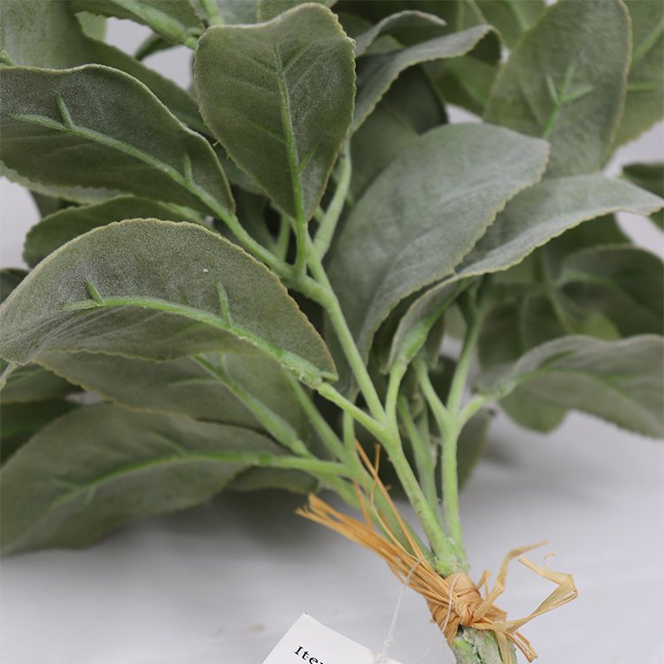 High Quality 36cm 5 Sheep Ear Grass Bundles Artificial Plants Greenery Decorative Flowers Wreaths Valentine's Day Graduation