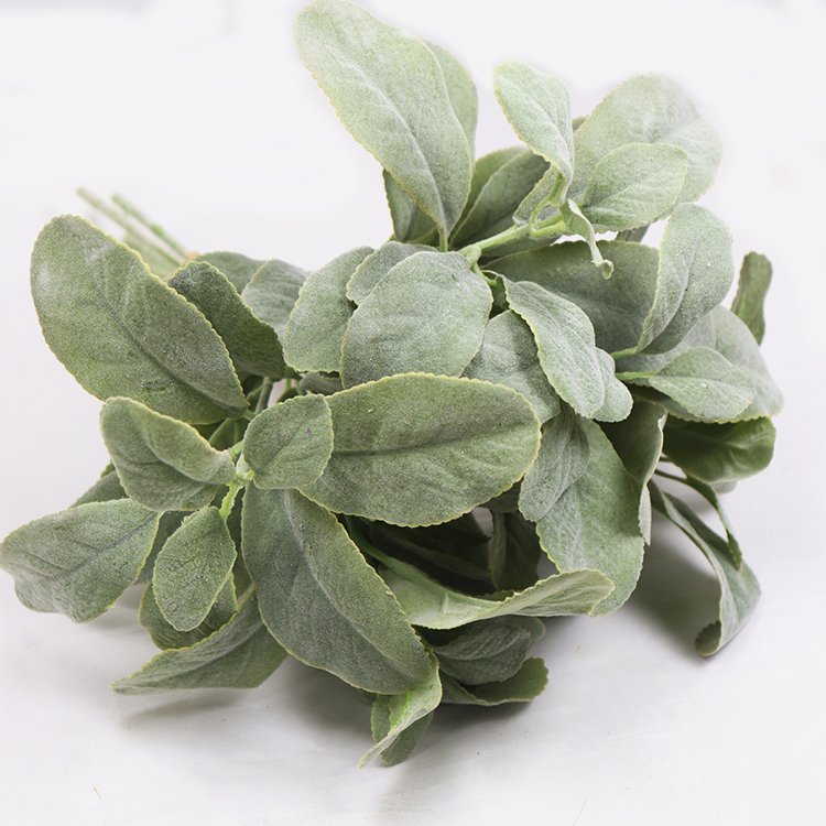 High Quality 36cm 5 Sheep Ear Grass Bundles Artificial Plants Greenery Decorative Flowers Wreaths Valentine's Day Graduation
