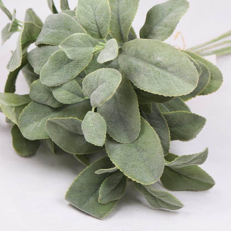High Quality 36cm 5 Sheep Ear Grass Bundles Artificial Plants Greenery Decorative Flowers Wreaths Valentine's Day Graduation