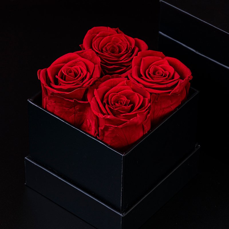 Valentine Decoration Rose In Box Real Stabilized Infinity Forever Eternal Preserved Roses Arrangement Gift