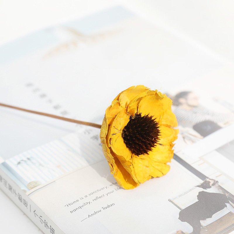 Dried wood flowers Handmade corn dried red poppy flower for decorative flowers