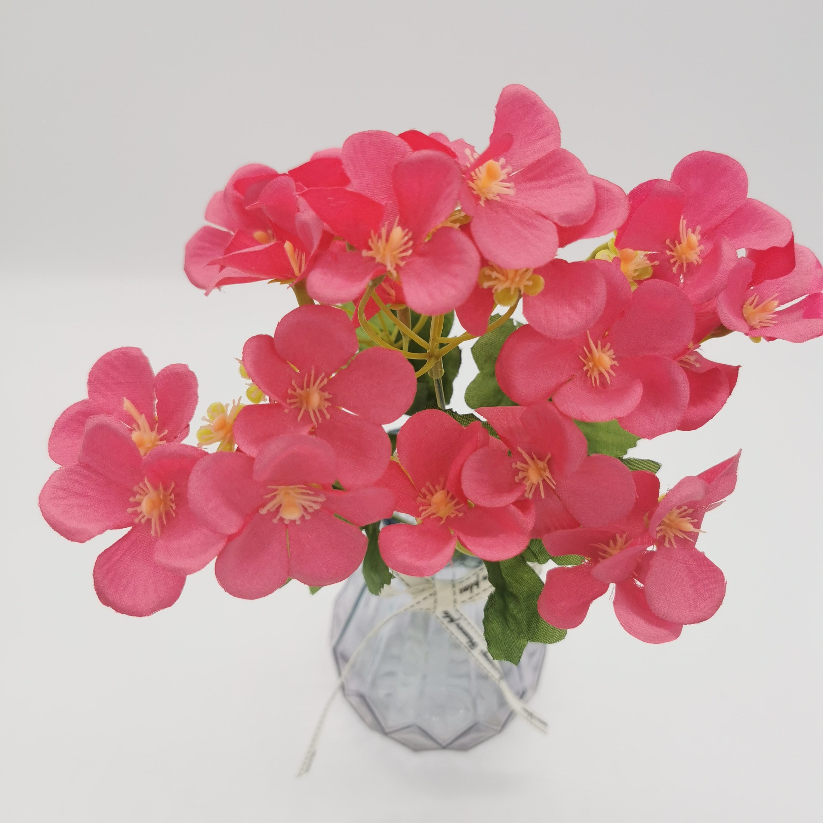 QIDA c2214 5 heads artificial flowers potted wisteria hanging flowers for Home Wedding Decorative Flowers Hot Sale 23221