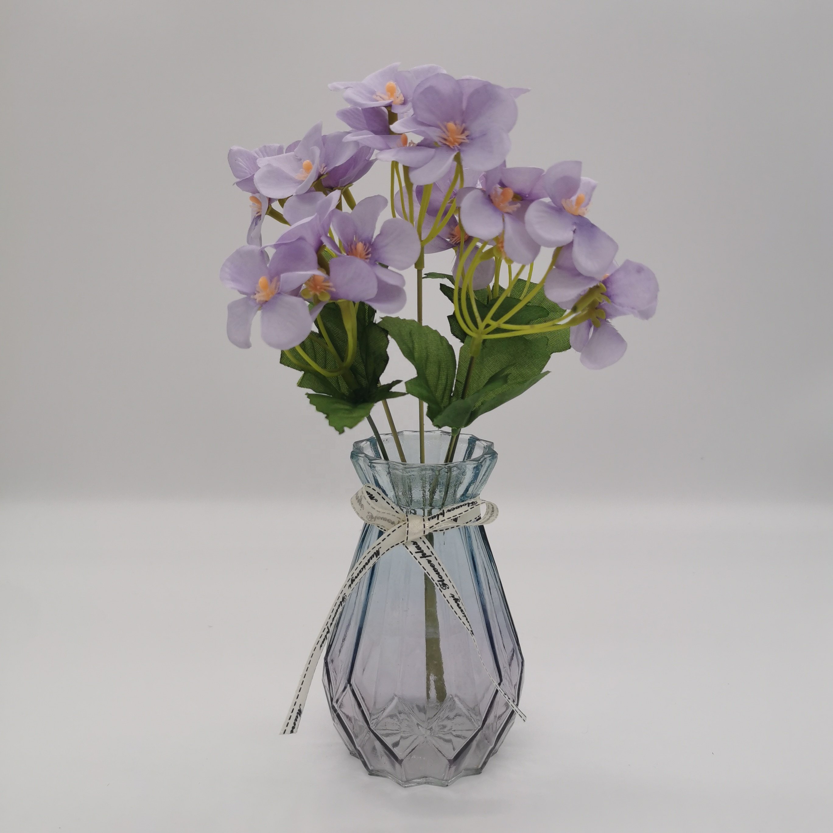QIDA c2214 5 heads artificial flowers potted wisteria hanging flowers for Home Wedding Decorative Flowers Hot Sale 23221