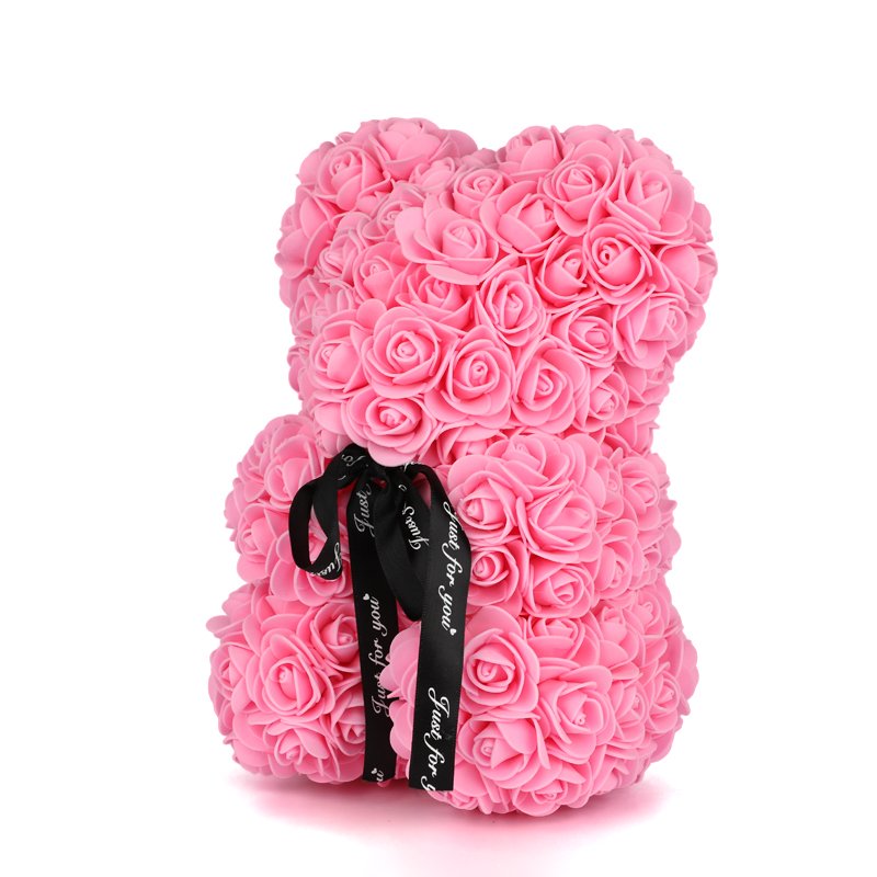 Popular and Premium wholesale Foam/PE Rose Bear Including Gifts Boxes For Valentines Day Gifts
