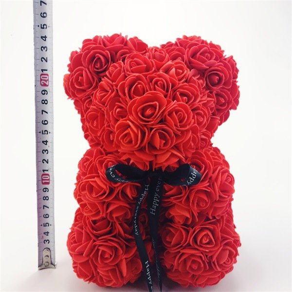Popular and Premium wholesale Foam/PE Rose Bear Including Gifts Boxes For Valentines Day Gifts