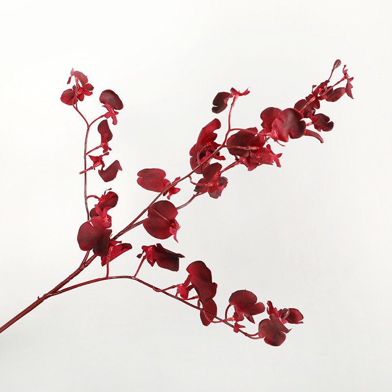 Hot selling 80cm Single Branch Dancing Orchid artificial flowers for home decoration