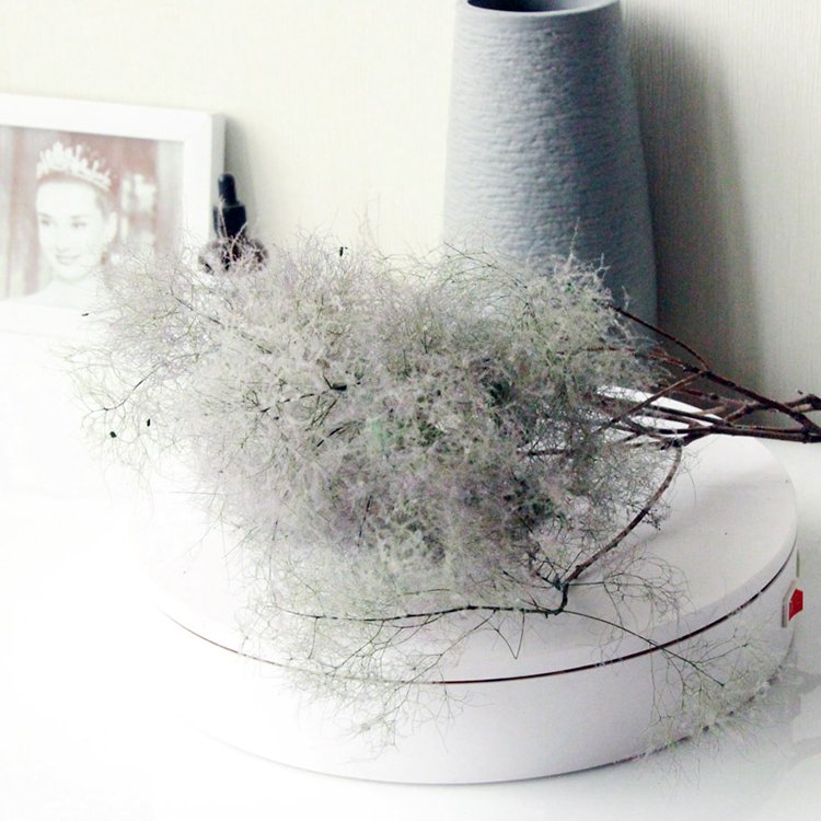 SumFlora Wholesale New design Dubai real natural flower Decoration Colorful Unfading Flower In Glass preserved flower smoke bush
