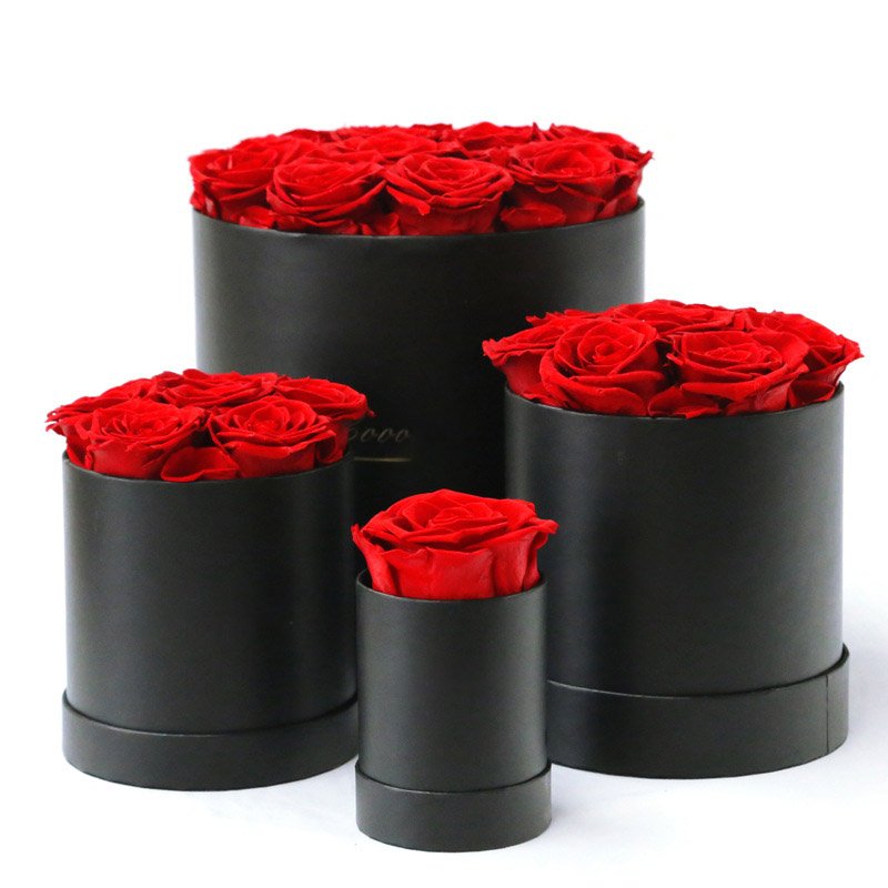 Wholesale Luxury Eternal Roses Preserved Flowers Eternity Stabilized Immortal Infinity Dome Preserved Roses Box for Memorial Day