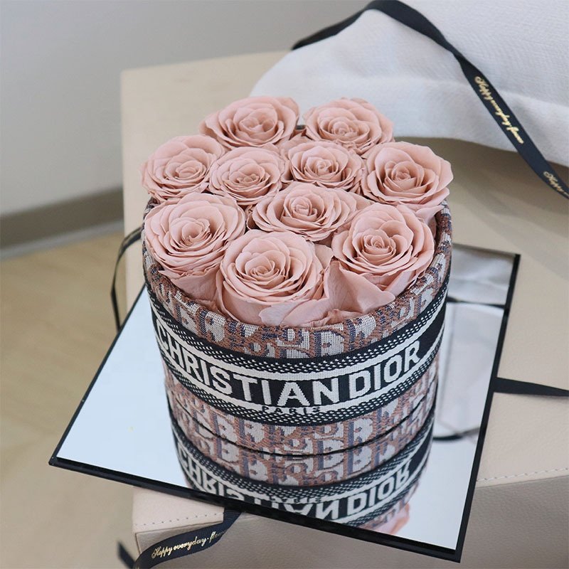 rosa eterna valentine's day gift preserved rose boxed acrylic gift box eternal preserve roses flowers