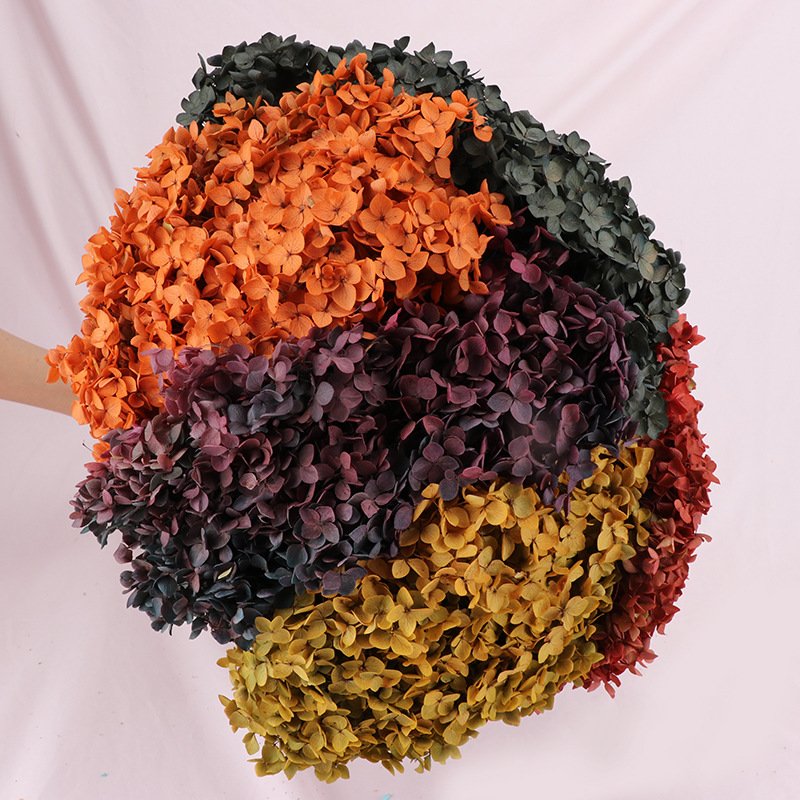 Ychon Handmade Preserved flowers hydrangeas DIY photography props Floral hydrangeas flowers artificial wedding