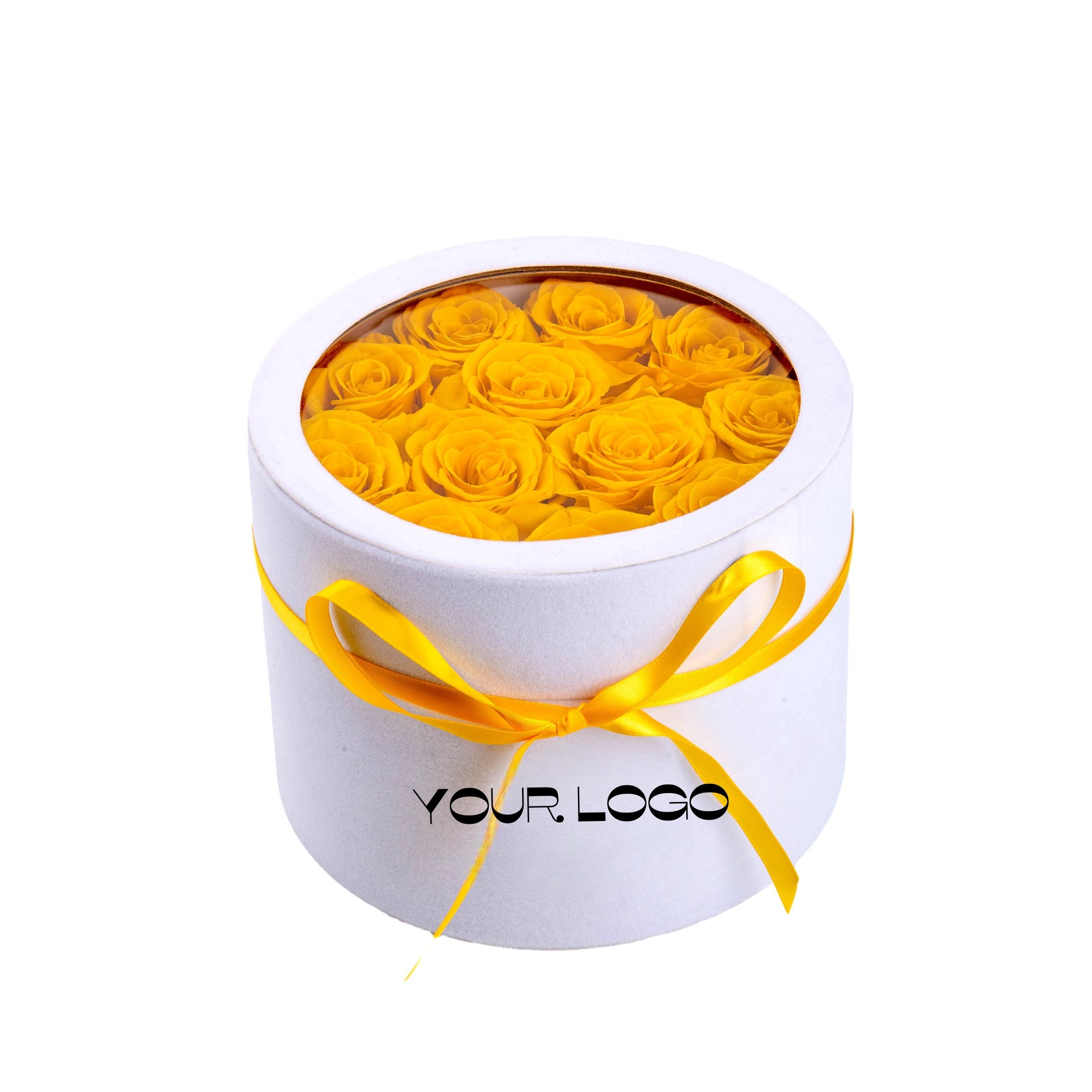 Valentine's Day Round Square Flower Boxes OEM ODM Factory A Grade Preserved Roses Eternal Immortal Rose Bouquets