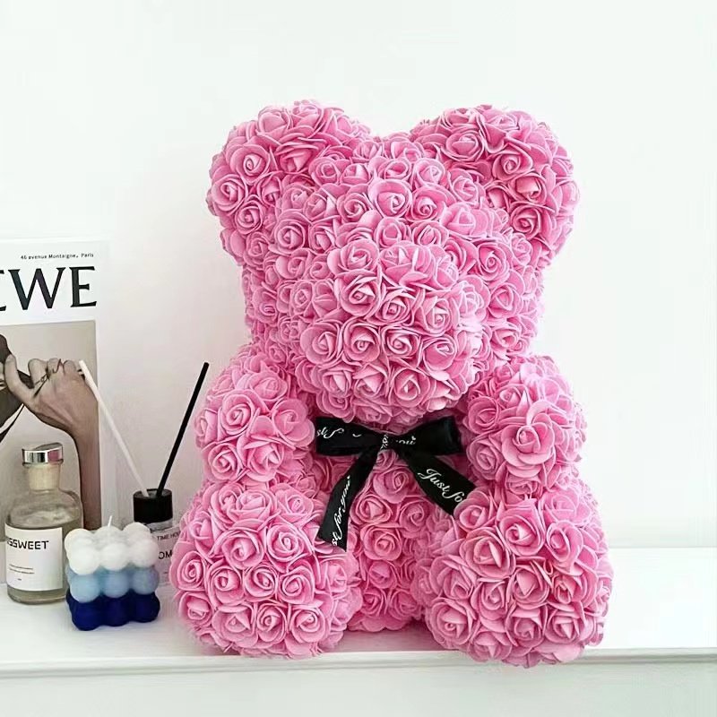 2024 INS the hot seller wholesale teddi bear for Christmas gift/valentine's gift for girlfriend preserved roseflower bear box