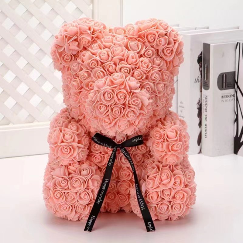 2024 INS the hot seller wholesale teddi bear for Christmas gift/valentine's gift for girlfriend preserved roseflower bear box