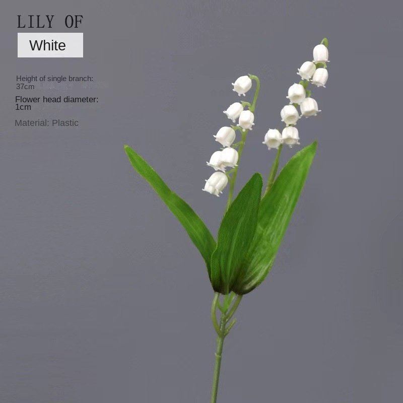 Factory wholesale Simulation Lily Of The Valley Single Artificial Lantern Flower Artificial Silk Flower Wedding Home Decoration