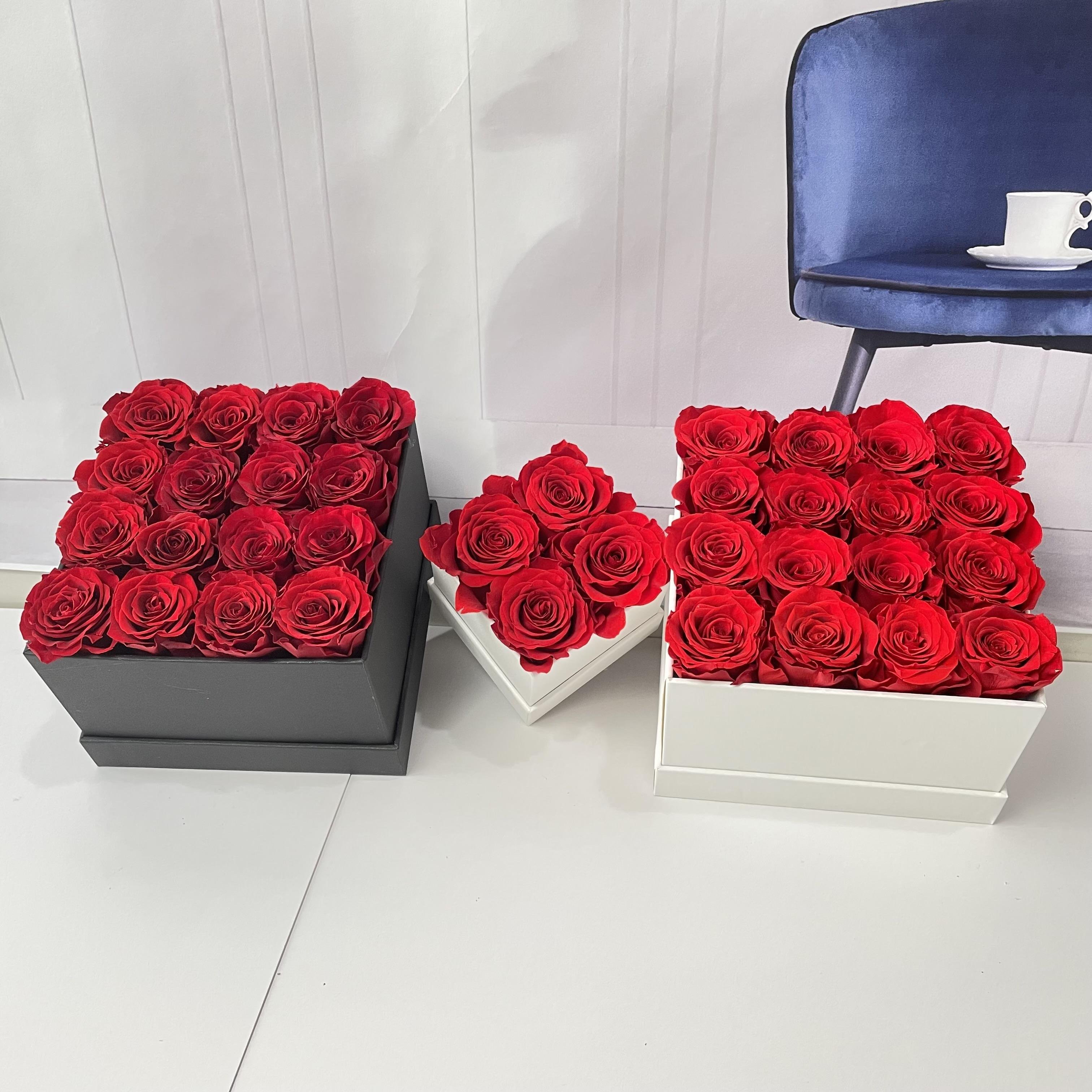 Mothers Day Gift Valentine Wholesale Luxury Gift Preserved Flower Box Everlasting Stabilized Preserved Rose eternal eternity