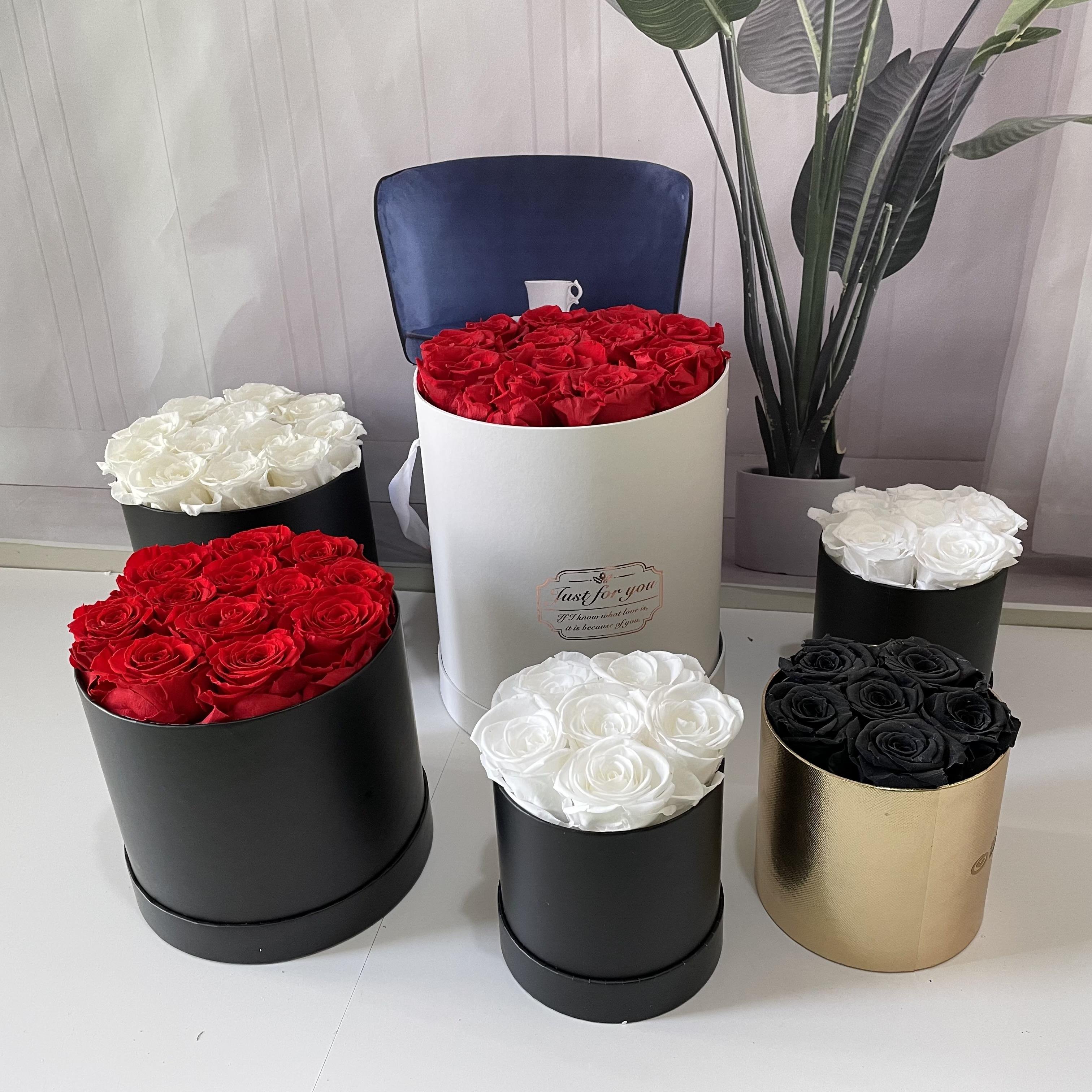 Mothers Day Gift Valentine Wholesale Luxury Gift Preserved Flower Box Everlasting Stabilized Preserved Rose eternal eternity