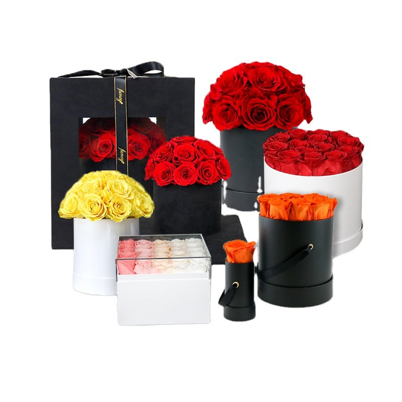 Mothers Day Gift Valentine Wholesale Luxury Gift Preserved Flower Box Everlasting Stabilized Preserved Rose eternal eternity