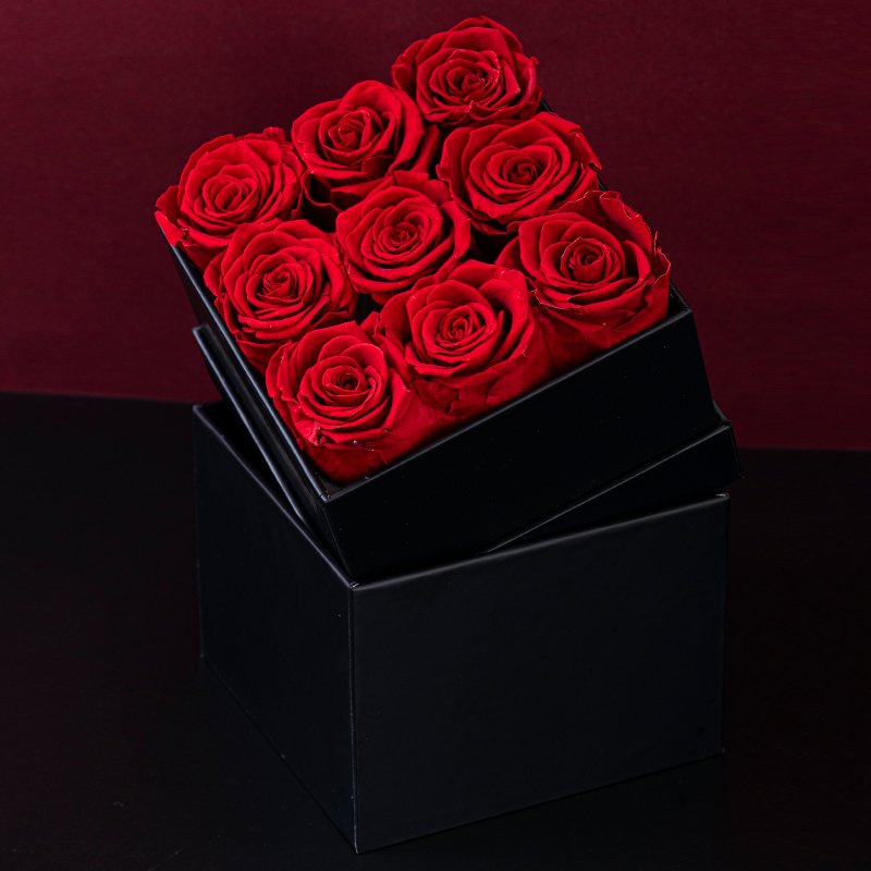 Preserved Roses In Gift Box Eternal Flowers Box Lasting Roses For Mom Valentine's Day Mother's Day Gift Preserved Roses Box