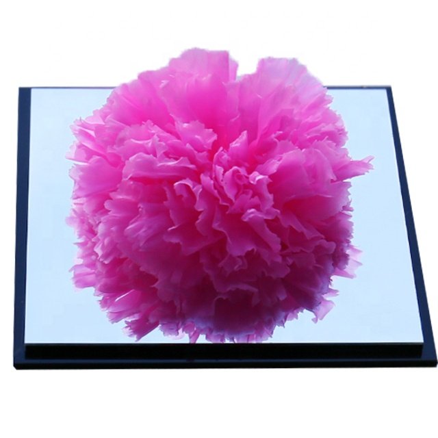 handmade single flowers preserved carnation large flower heads in acrylic box for home and wedding decoration