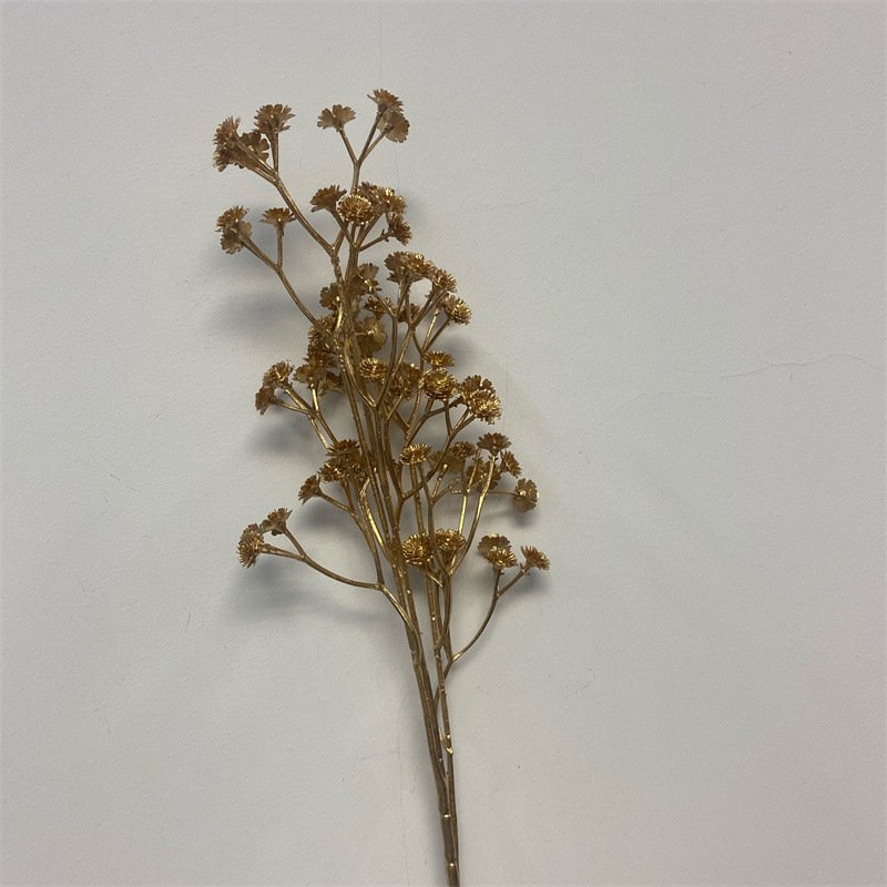 Christmas Decorations Artificial flower vase white and golden Plastic Golden Flowers Plants