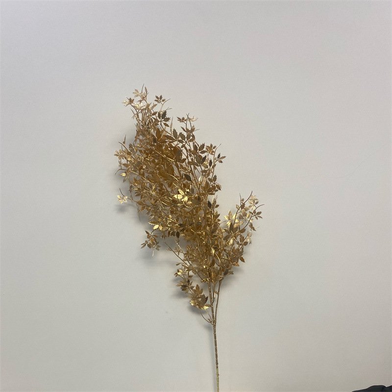 Christmas Decorations Artificial flower vase white and golden Plastic Golden Flowers Plants