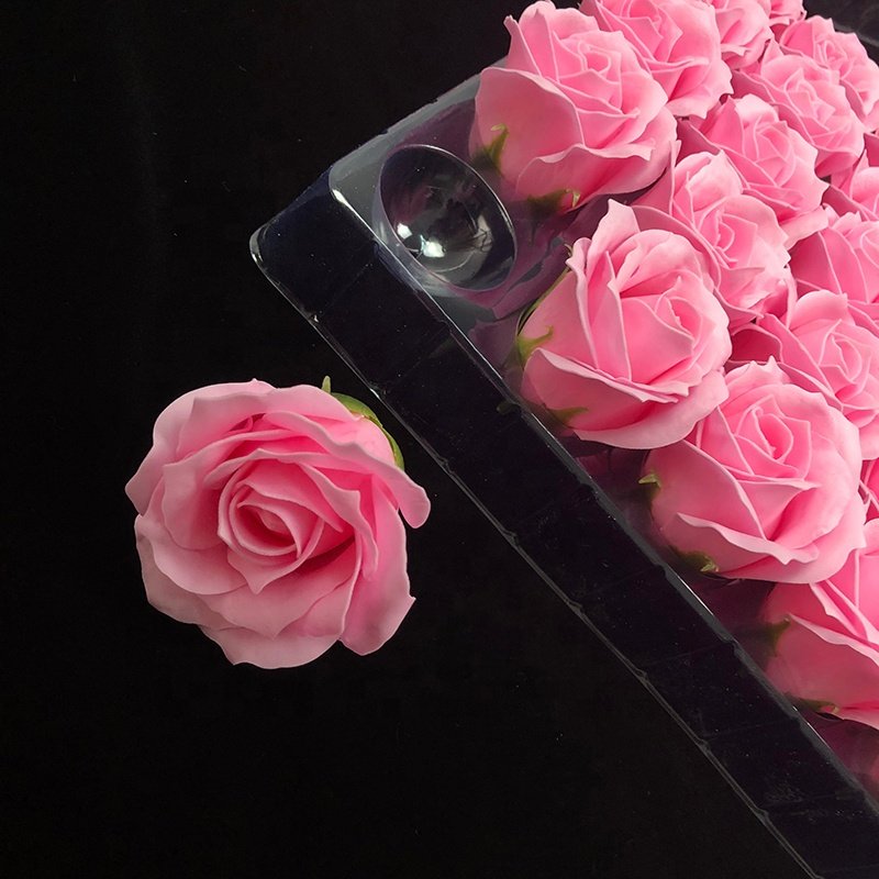 Wholesale Artificial Wedding Christmas Decoration Bouquet Gifts Fragrant Soft New 4 Layers Rose Soap Flowers Head