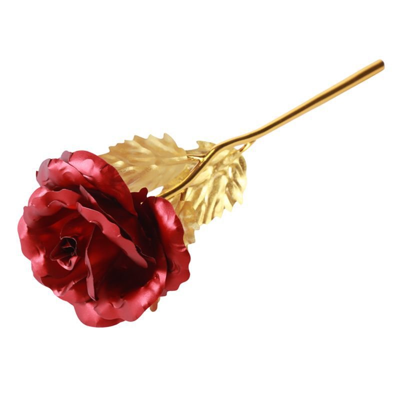 High Quality Gold Foil Plated Rose 24k Gold Rose Wedding Creative Gft Valentine's Day Gift