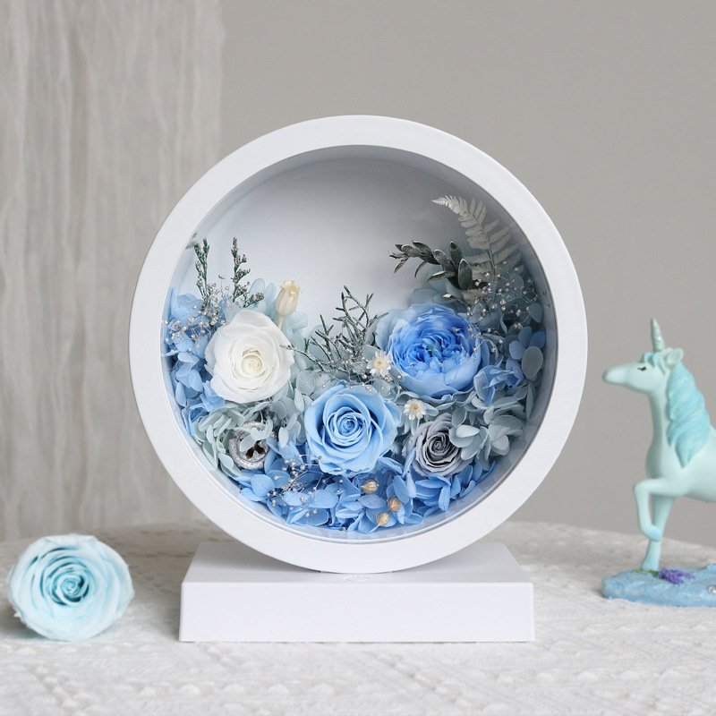 Wholesale preserved flower Bluetooth colorful luminous lamp Christmas Valentine's Day to send lover wedding decoration