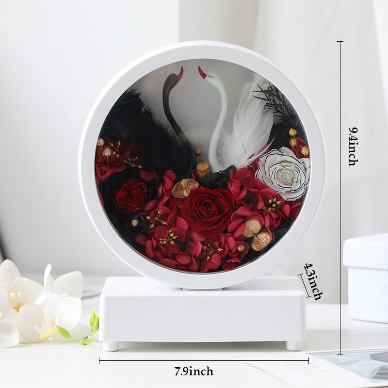 Wholesale preserved flower Bluetooth colorful luminous lamp Christmas Valentine's Day to send lover wedding decoration