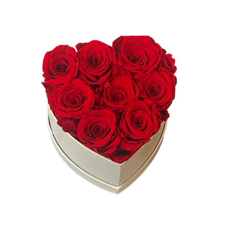 Eternal Rose Valentine's Day Gift Eternal Flower Box Immortal Rose Head Save Rose Valentine's Day Gift in Flower Box