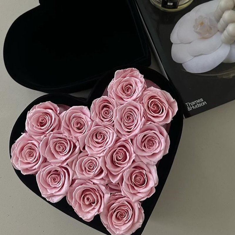 Eternal Rose Valentine's Day Gift Eternal Flower Box Immortal Rose Head Save Rose Valentine's Day Gift in Flower Box