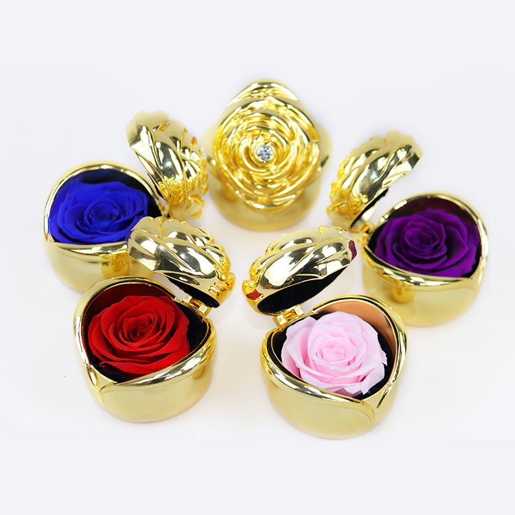 YS-038 mothers day gifts wholesale eternal luxury high quality fresh decorative flowers heart preserved rose