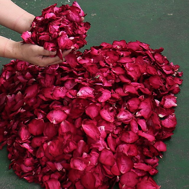100% Natural Preserved Multicolor Dried Rose Petals Flower Confetti Bath Wedding Decorations Christmas Occasions Packaged Bulk
