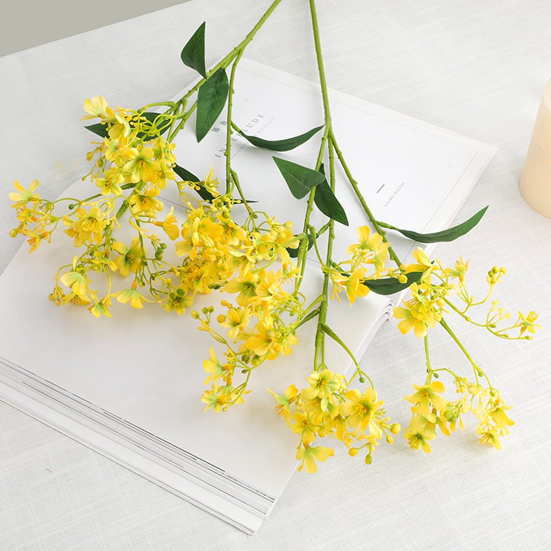 Modern minimalist decoration single branch pink 3 heads Ruixiang Artificial Flowers For Home Decoration